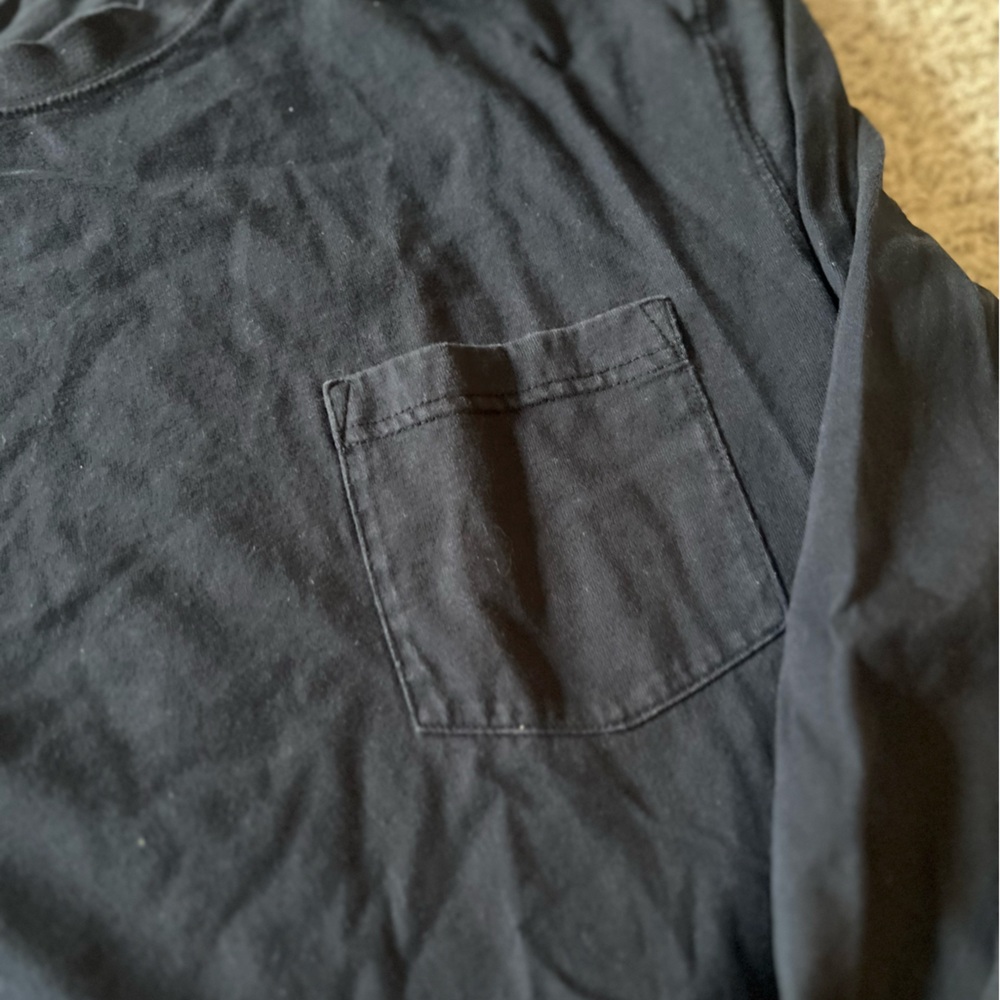 L.L.Bean Men’s Long Sleeve Pocket Tee – Navy Blue, Size Large (Traditional Fit) - Picture 4 of 5